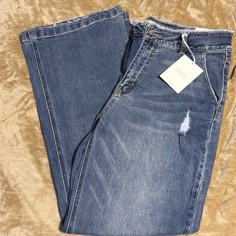 KanCan Blue Flare & Wide Leg Jeans